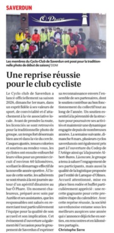 Ouverture saison 2026