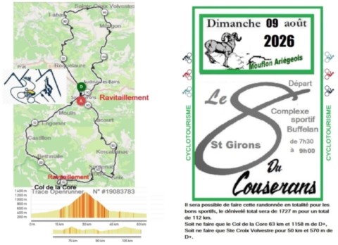 Dimanche 9 Août 2026 Le 8 du Couserans