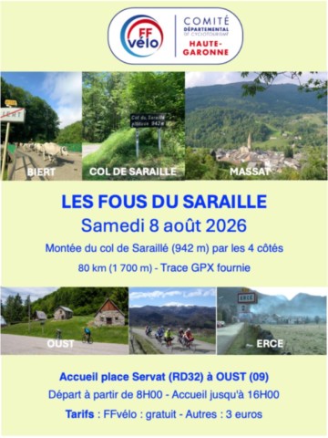 Samedi 8 Août 2026 Les fous du Saraillé